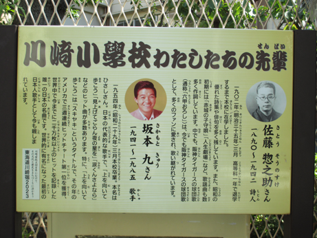 川崎市立川崎小学校の解説板