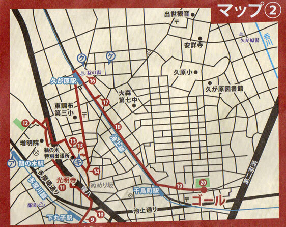 マップ千鳥町・久が原