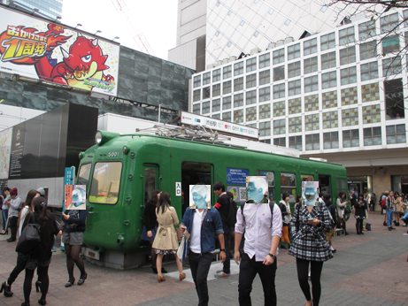 渋谷に展示