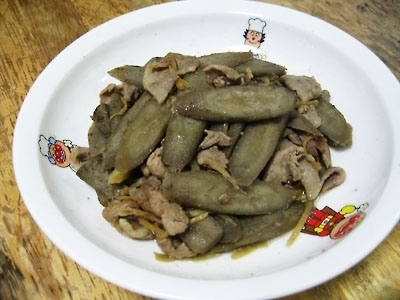 ごぼうと豚肉の生姜煮
