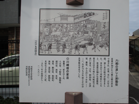 万年屋の解説板