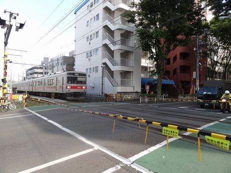東急多摩川線下丸子踏切